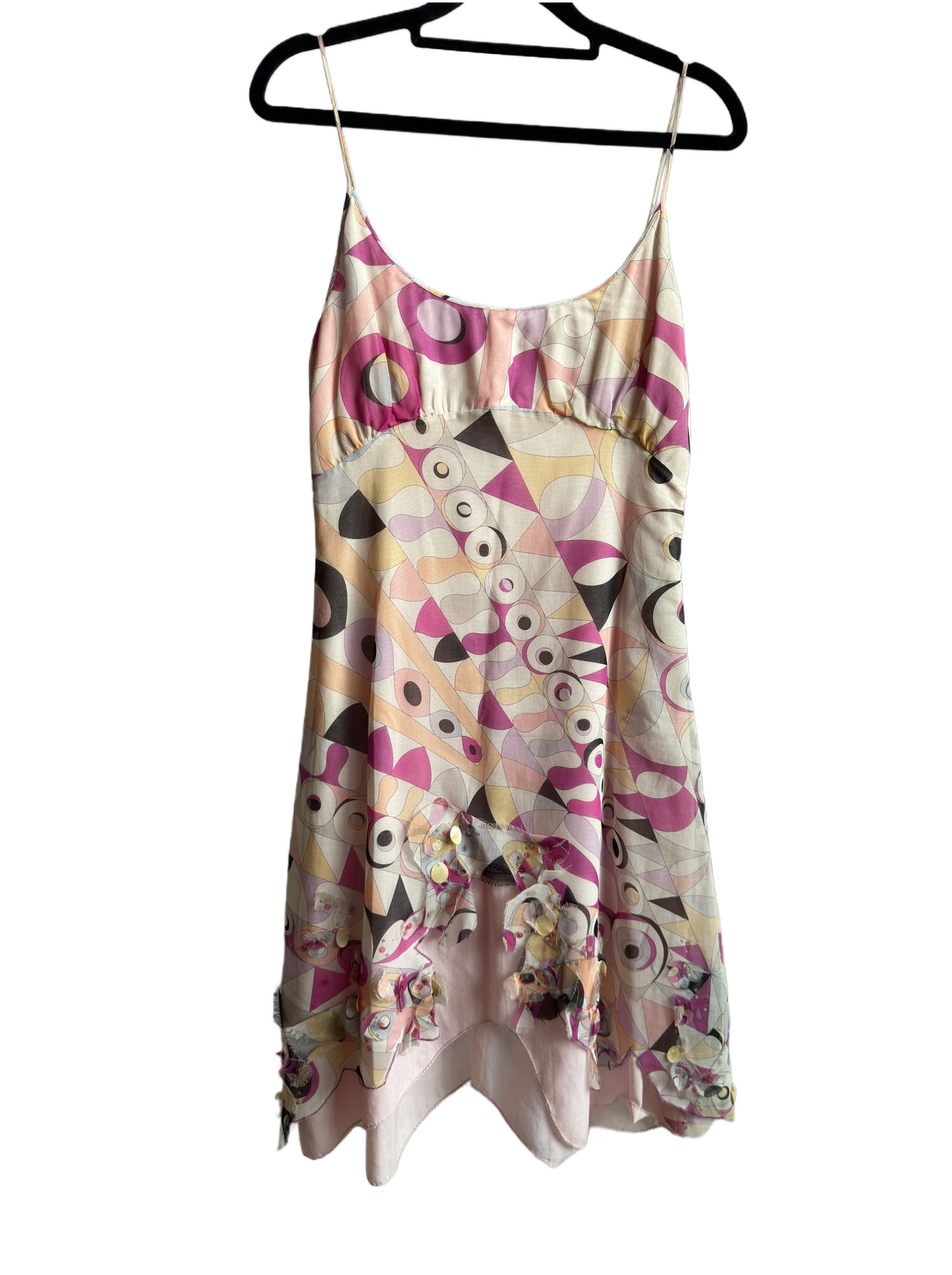 NEW!!! 90s Emilio Pucci Geometric Slip Dress