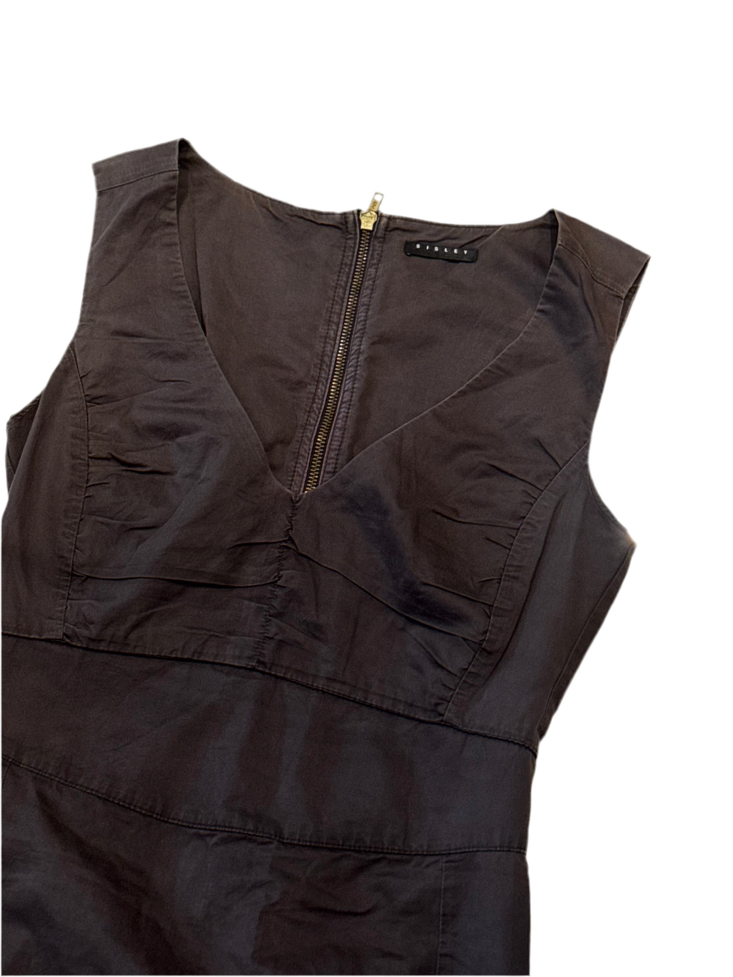 SISLEY Sleeveless V-Neck Dress