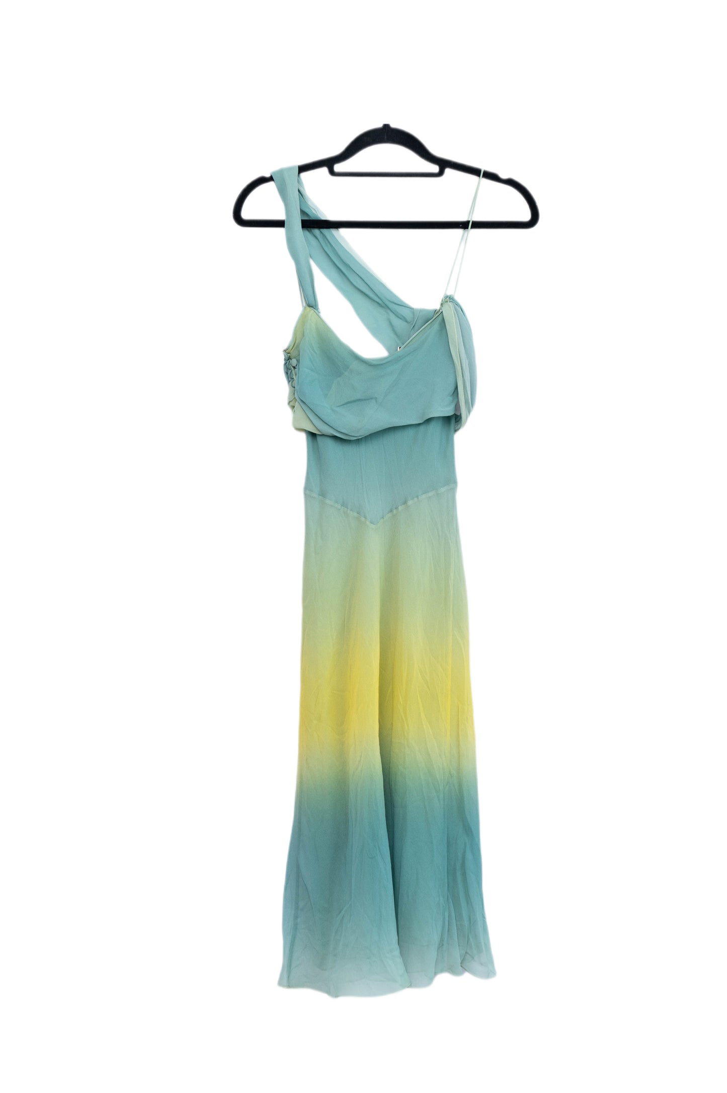 John Galliano SS2003 Asymmetric Ombre Silk Dress