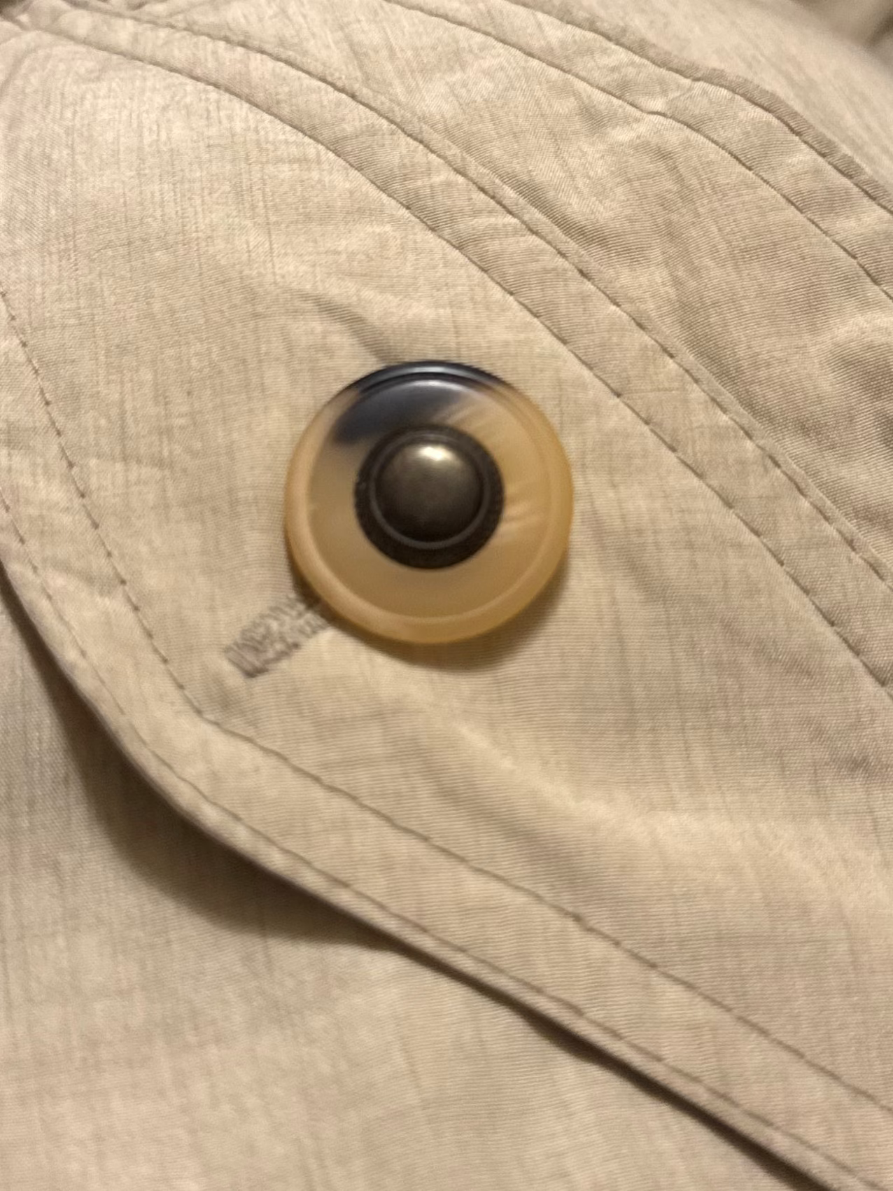 Fleet Street Vintage Beige Hooded Utility Jacket Dress