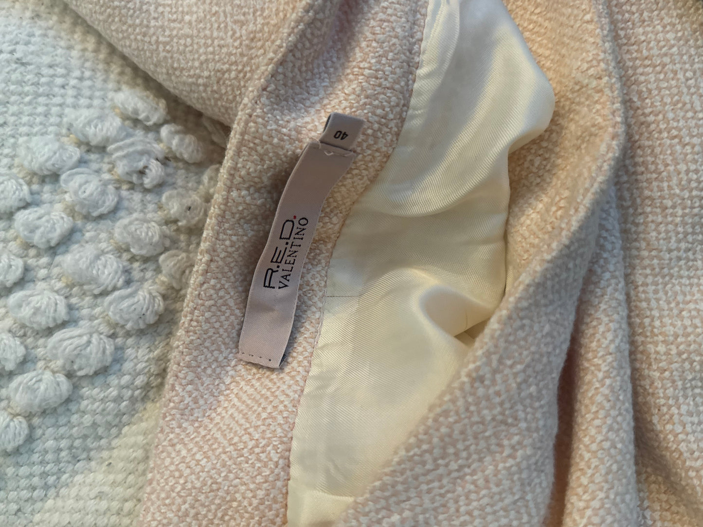 VALENTINO Lace-trim pencil skirt