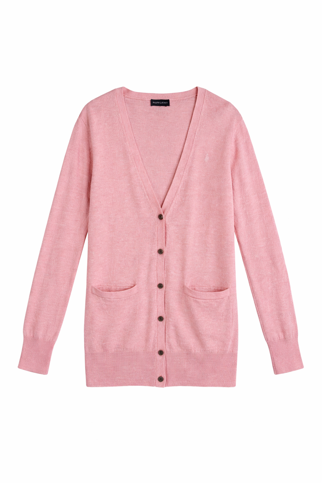 Ralph Lauren 1980s Pink Knit Cardigan