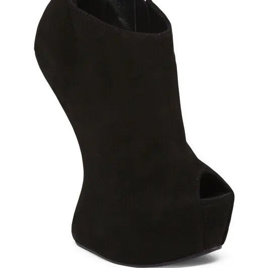 Giuseppe Zanotti Black Suede Heel-Less