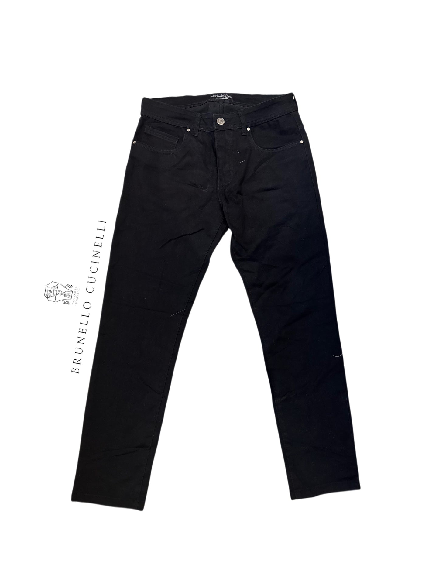 Brunello Cucinelli Black Denim Pants