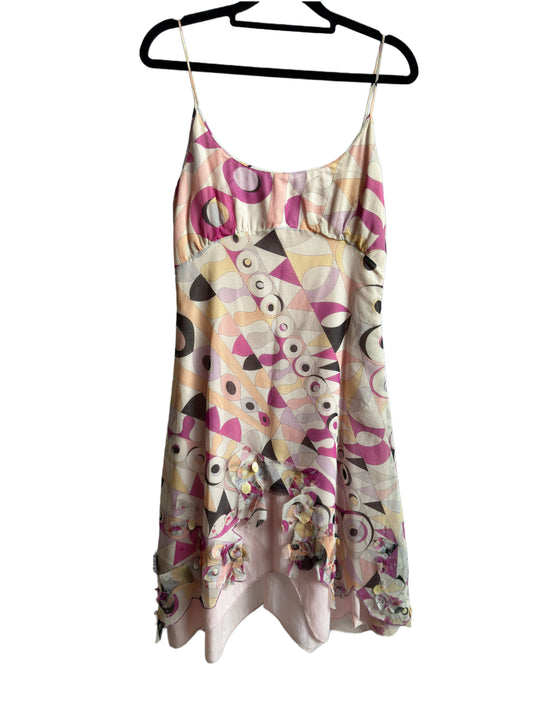 NEW!!! 90s Emilio Pucci Geometric Slip Dress