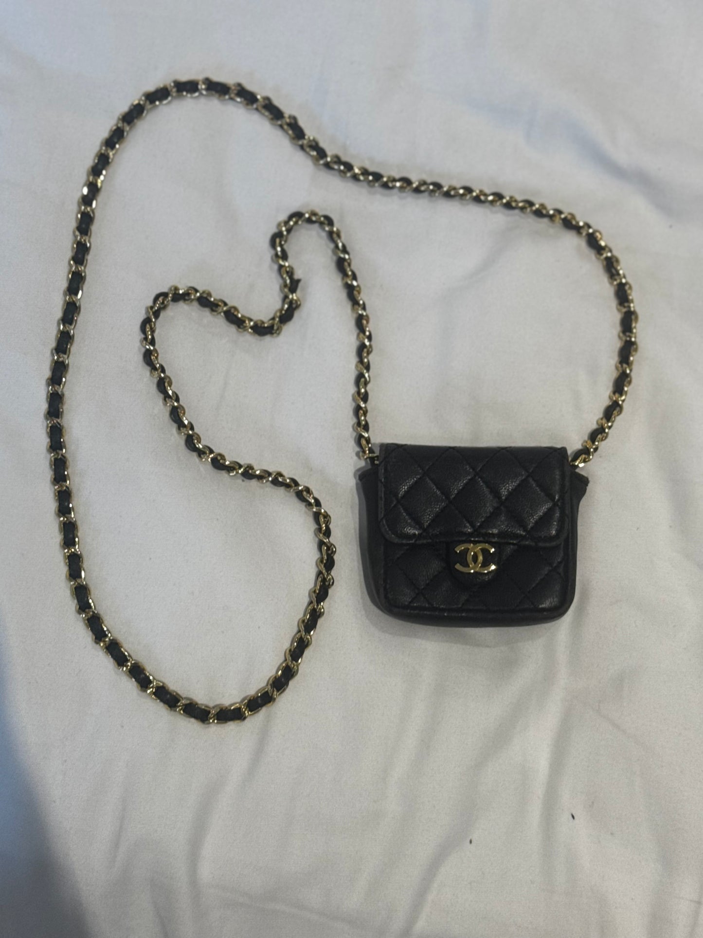 RARE 70s Vintage CHANEL Mini Matelassé Micro Crossbody