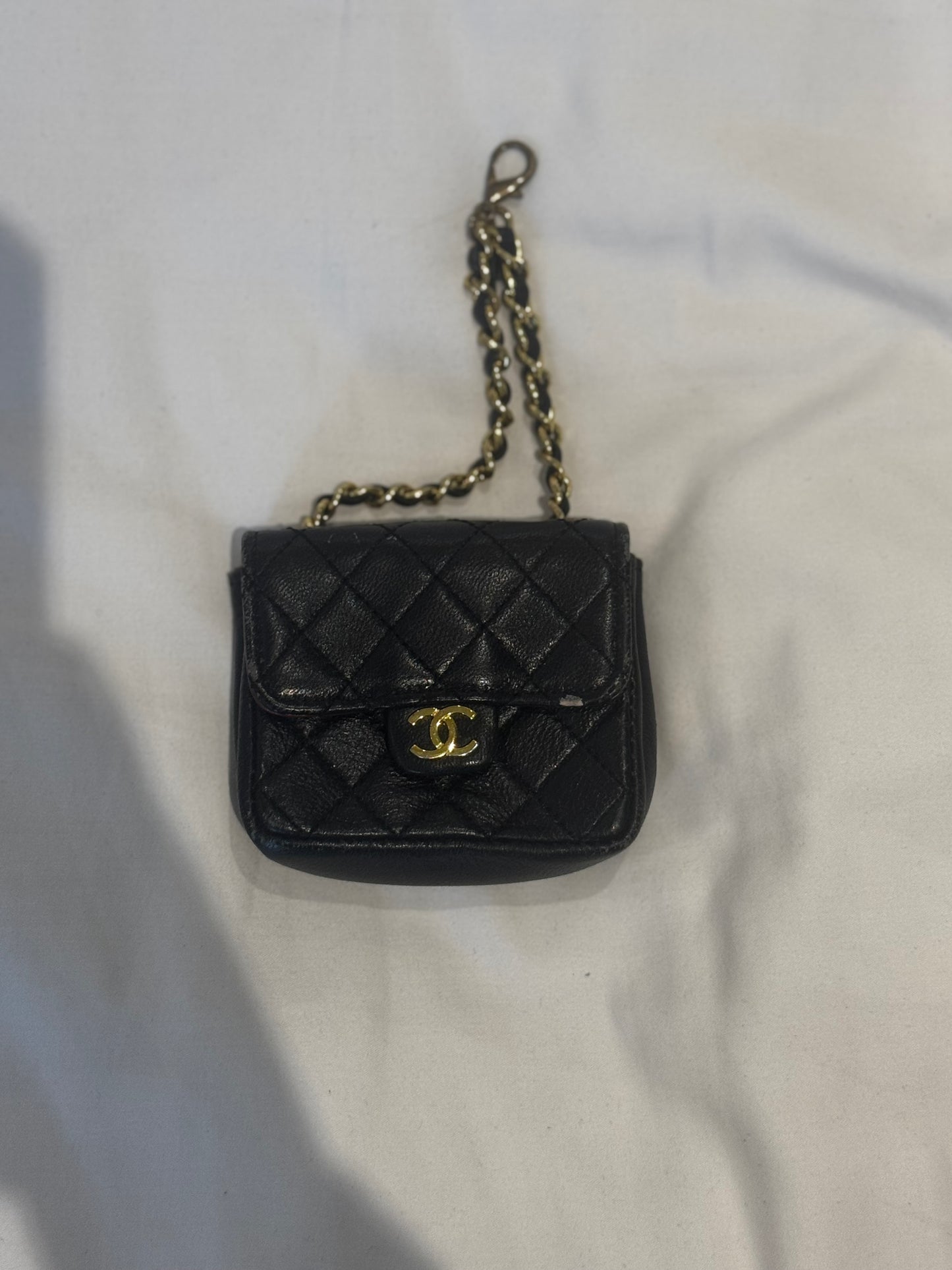 RAREVintage CHANEL Mini Matelassé Bag Charm