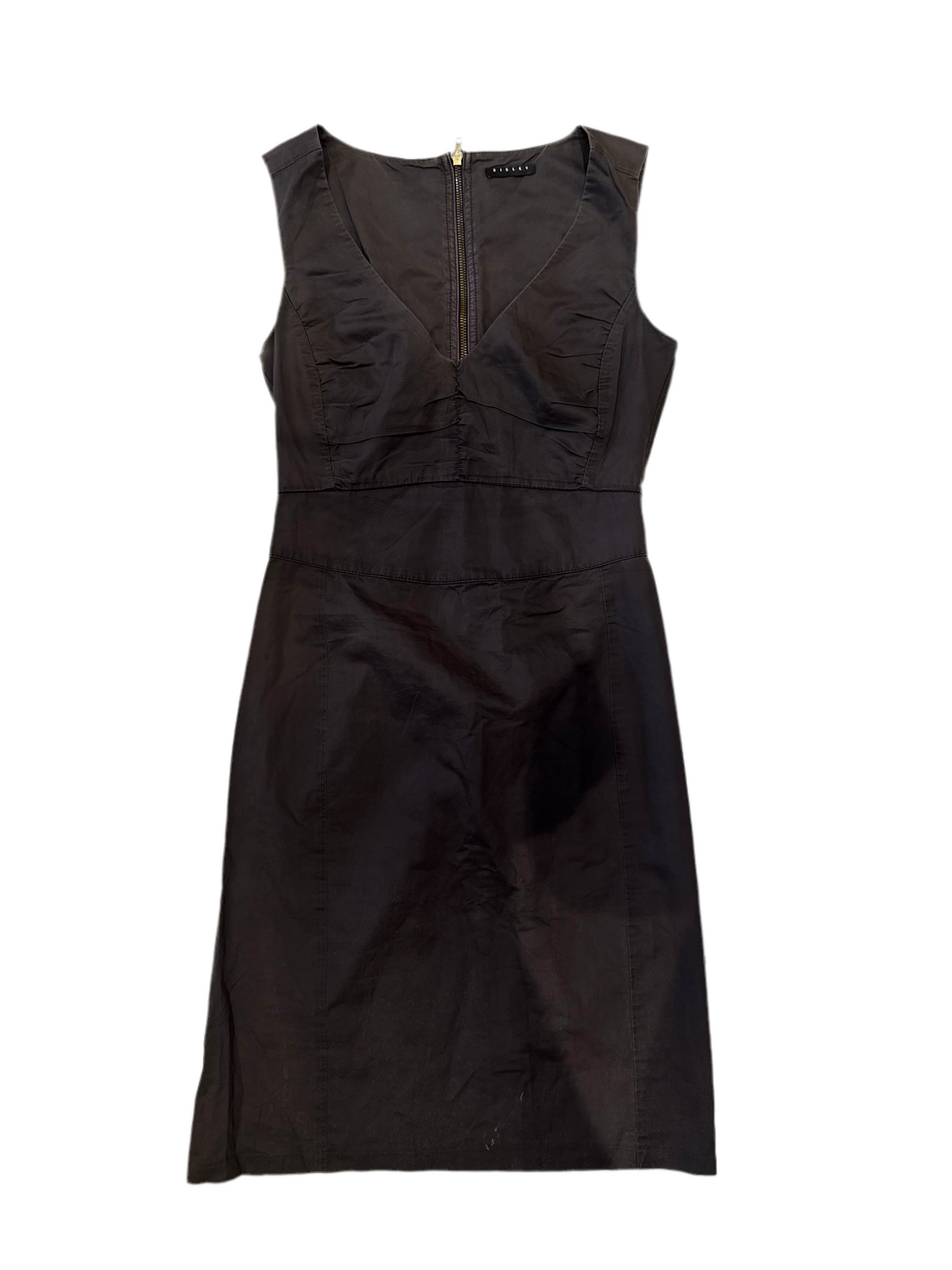 Sisley Little Black Zip Dress