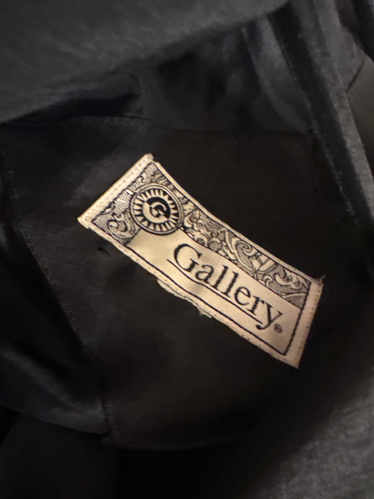 GALLERY: Vintage Black Trench Coat with Statement Buttons