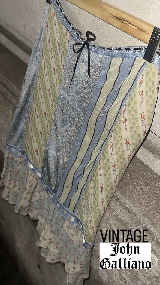 NEW!!! SS 2004 John Galliano Patchwork Skirt