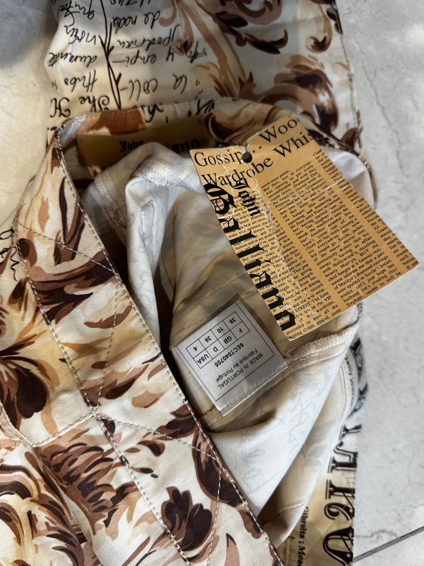 John Galliano Journal Gazette Jeans
