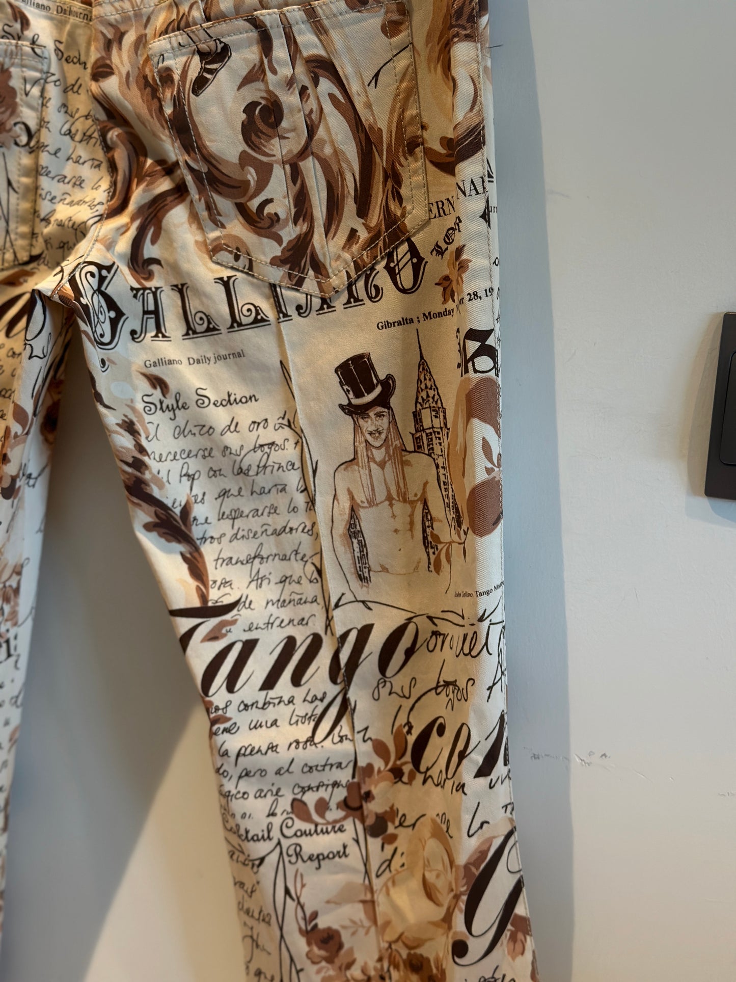 John Galliano Journal Gazette Jeans