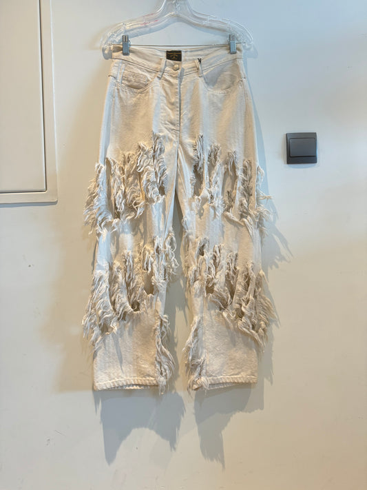 RARE Archival Piece Vivienne Westwood SS91 “Cut and Slash” Runway Jeans