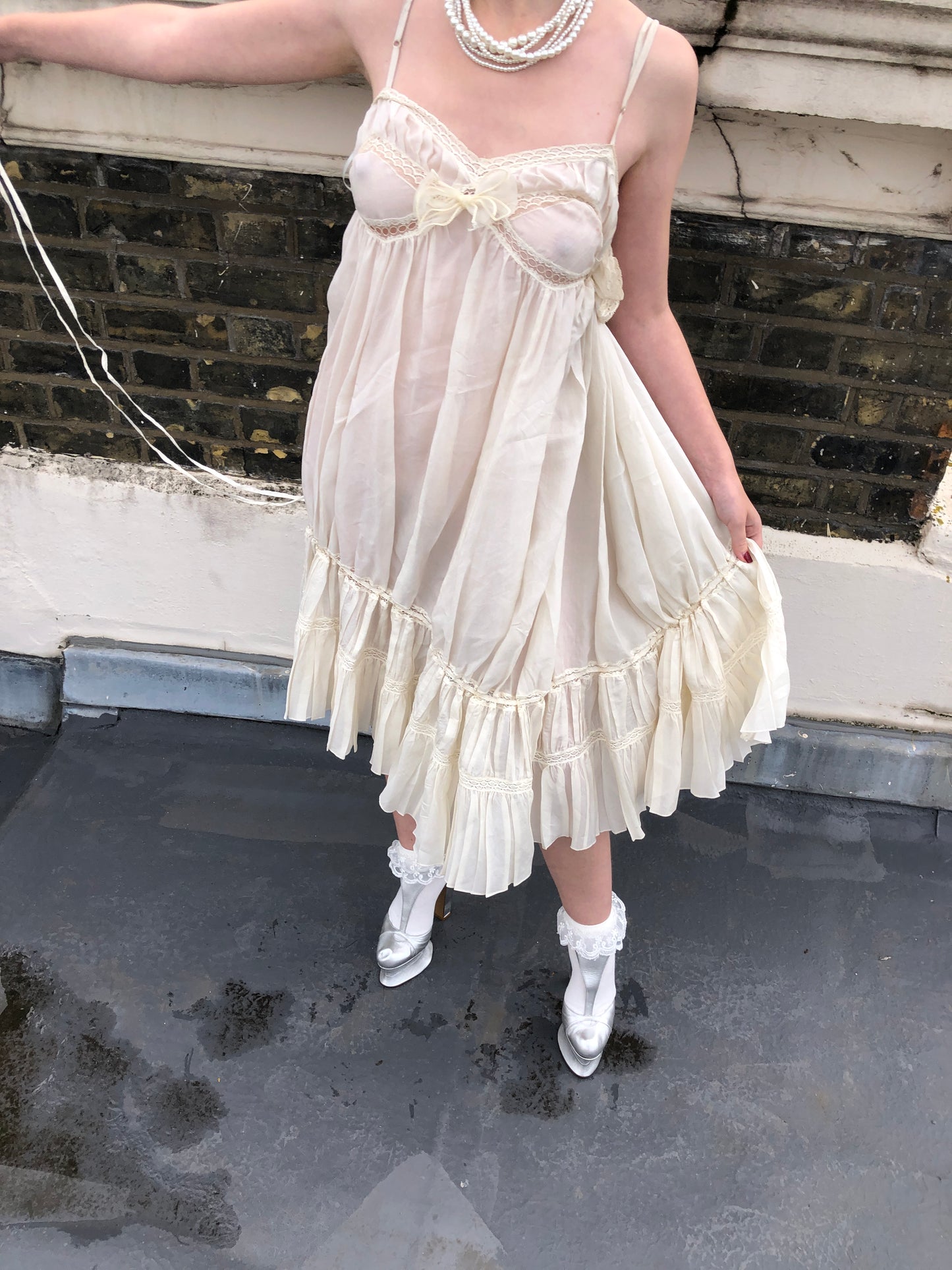 Jean Paul Gaultier Mesh Baby Doll Dress