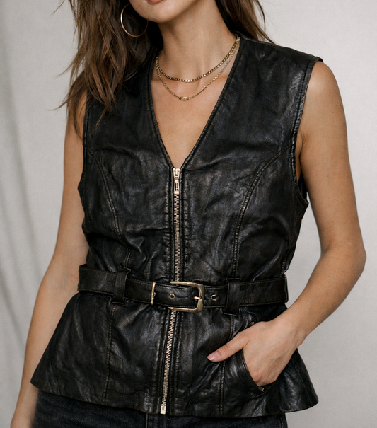 GIPSY belted Zip-Up Vest