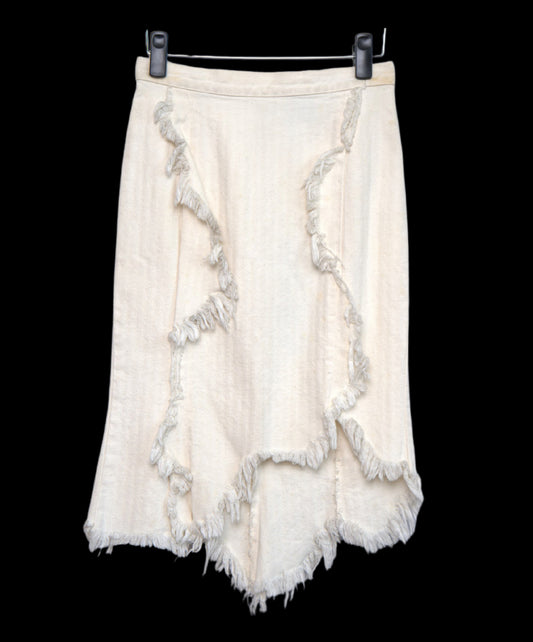 VERY RARE ARCHIVE Collectable !! Vivienne Westwood Ivory Fringe Skirt