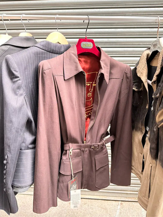 🧥 COLLECTOR Jean Paul Gaultier 90s Utility Belted Jacket