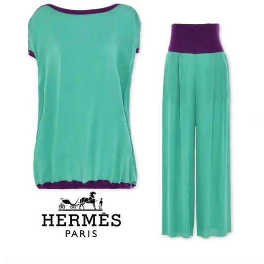 HERMES 1970s two tone set