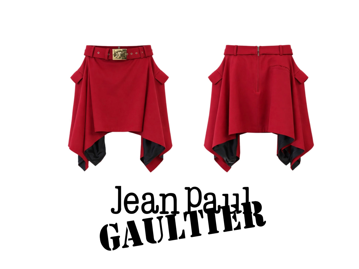 90s Jean Paul’s Gaultier Tailored Utility Skirt