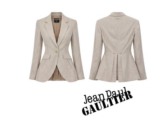 Jean Paul Gaultier Femme Sculpted Linen Blazer