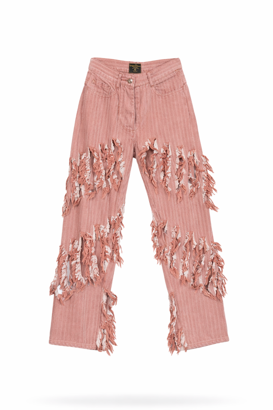 Rare Archival Piece Vivienne Westwood SS91 “Cut and Slash” Runway Jeans