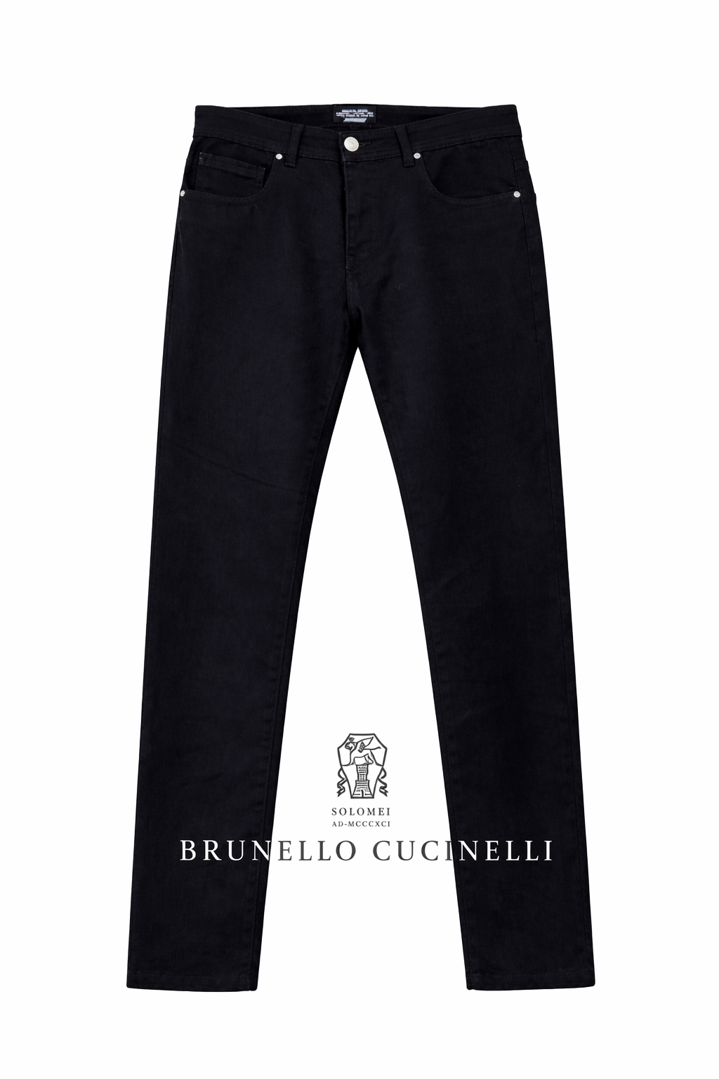 VINTAGE: Brunello Cucinelli Black Slim-Fit Denim Jeans