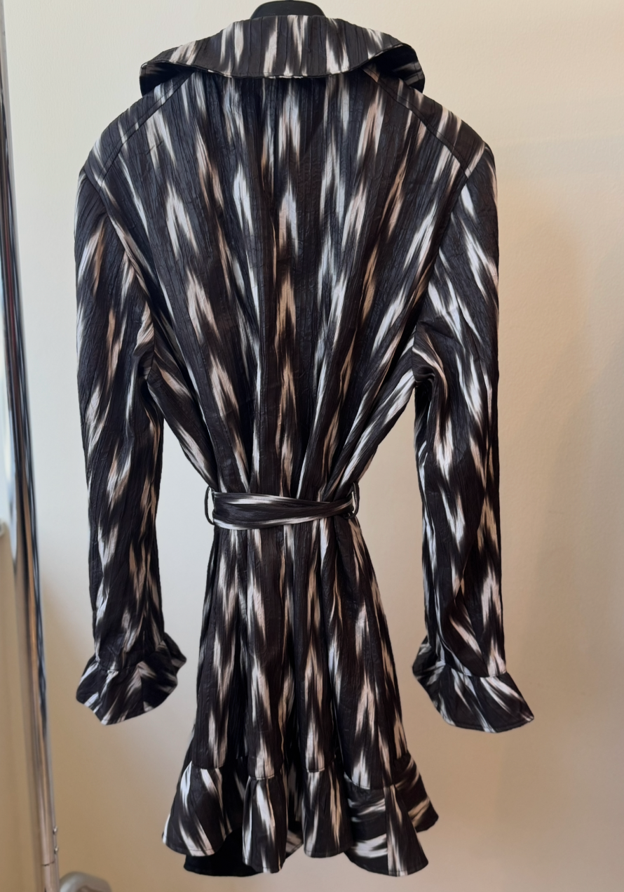 PETER NYGARD Ruffled Trim Coat