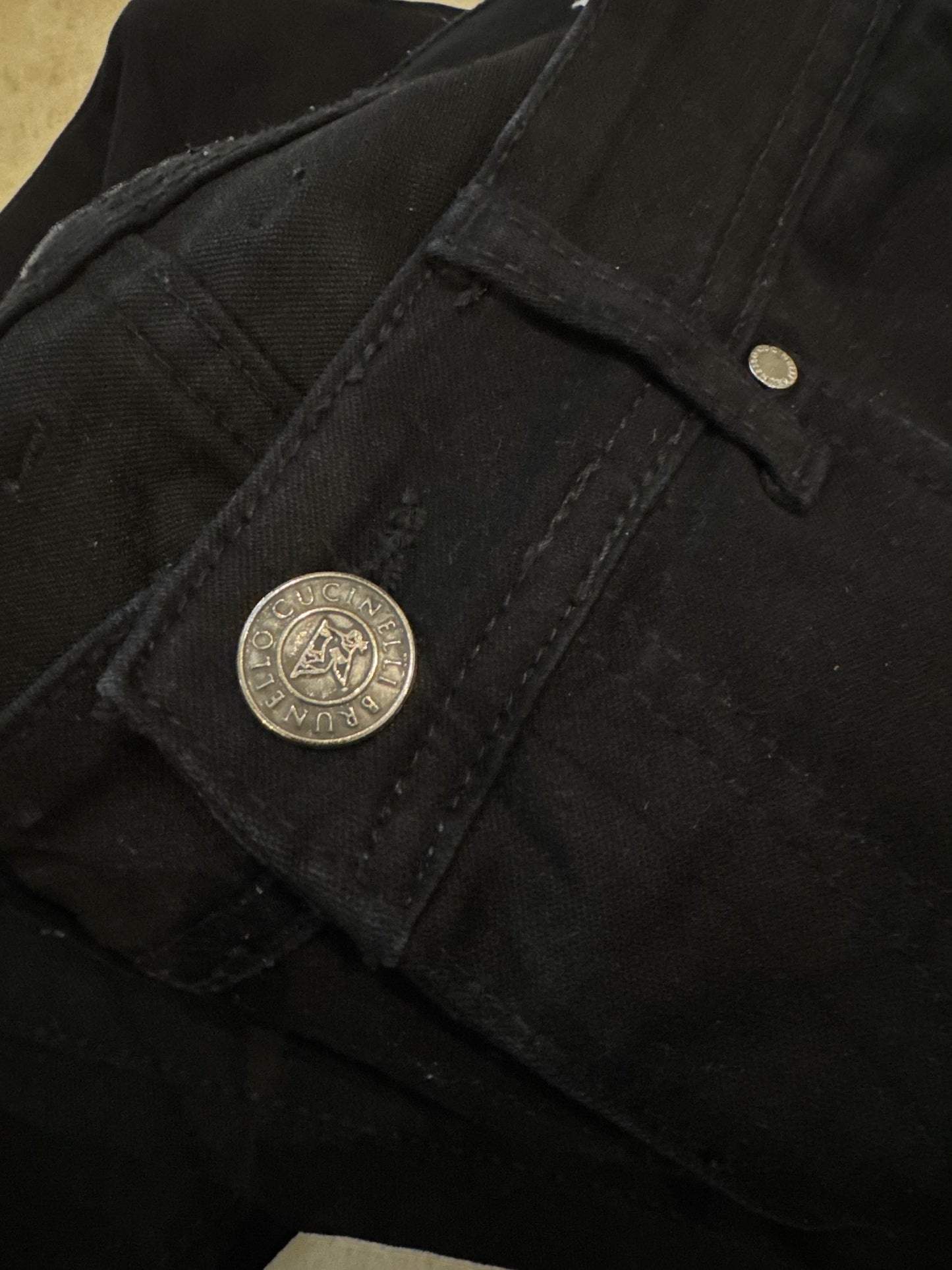 Brunello Cucinelli Black Denim Pants
