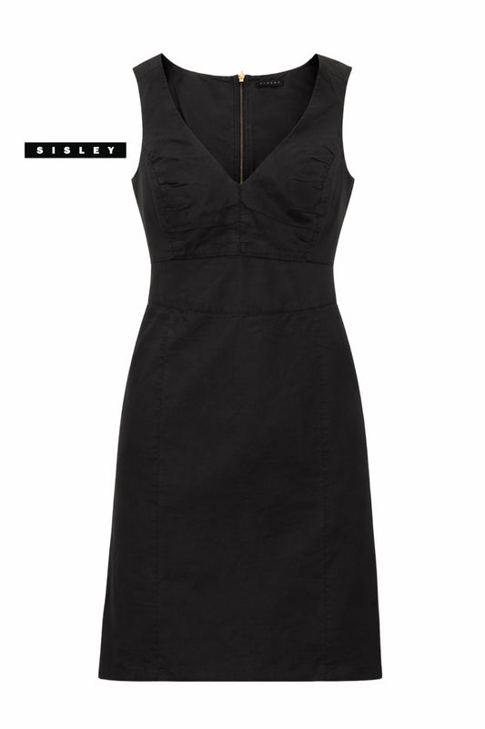 SISLEY Sleeveless V-Neck Dress
